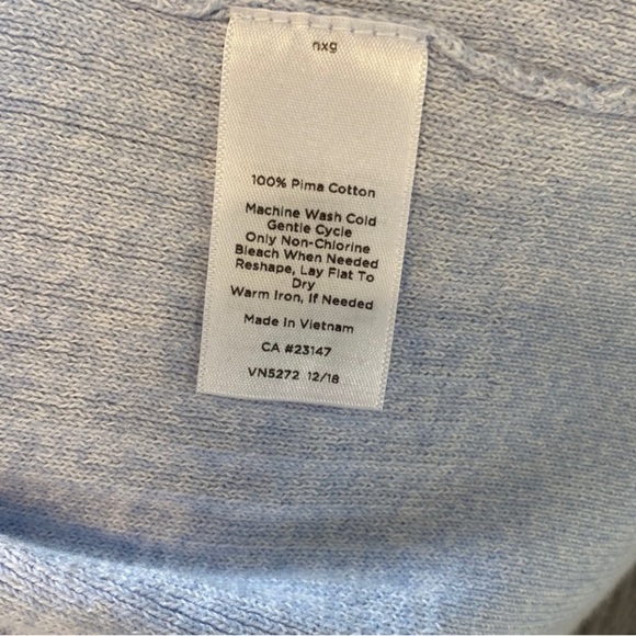 Talbots Long Knee Length Cardigan Sweater - Blue‎ - Medium - EUC - Picture 8 of 8